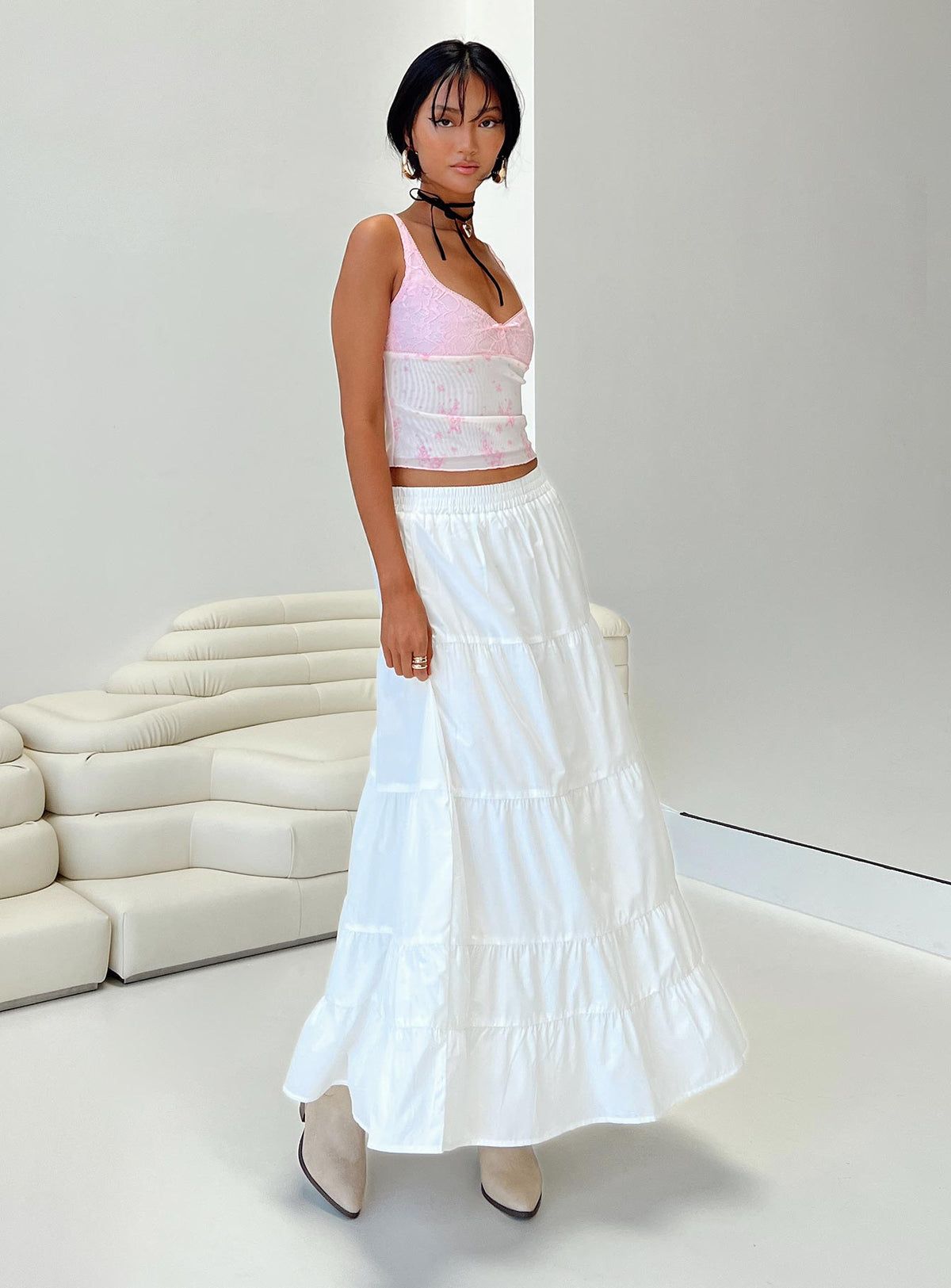 product Garden Party Maxi Skirt White Princess Polly  Maxi 