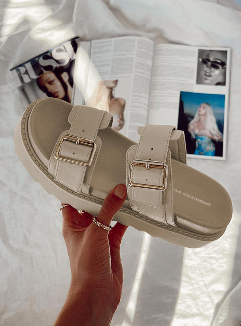 Sandals This product is PETA-Approved Vegan Double upper strap Both adjustable Chunky treaded sole Padded footbed Man made upper, lining & sole