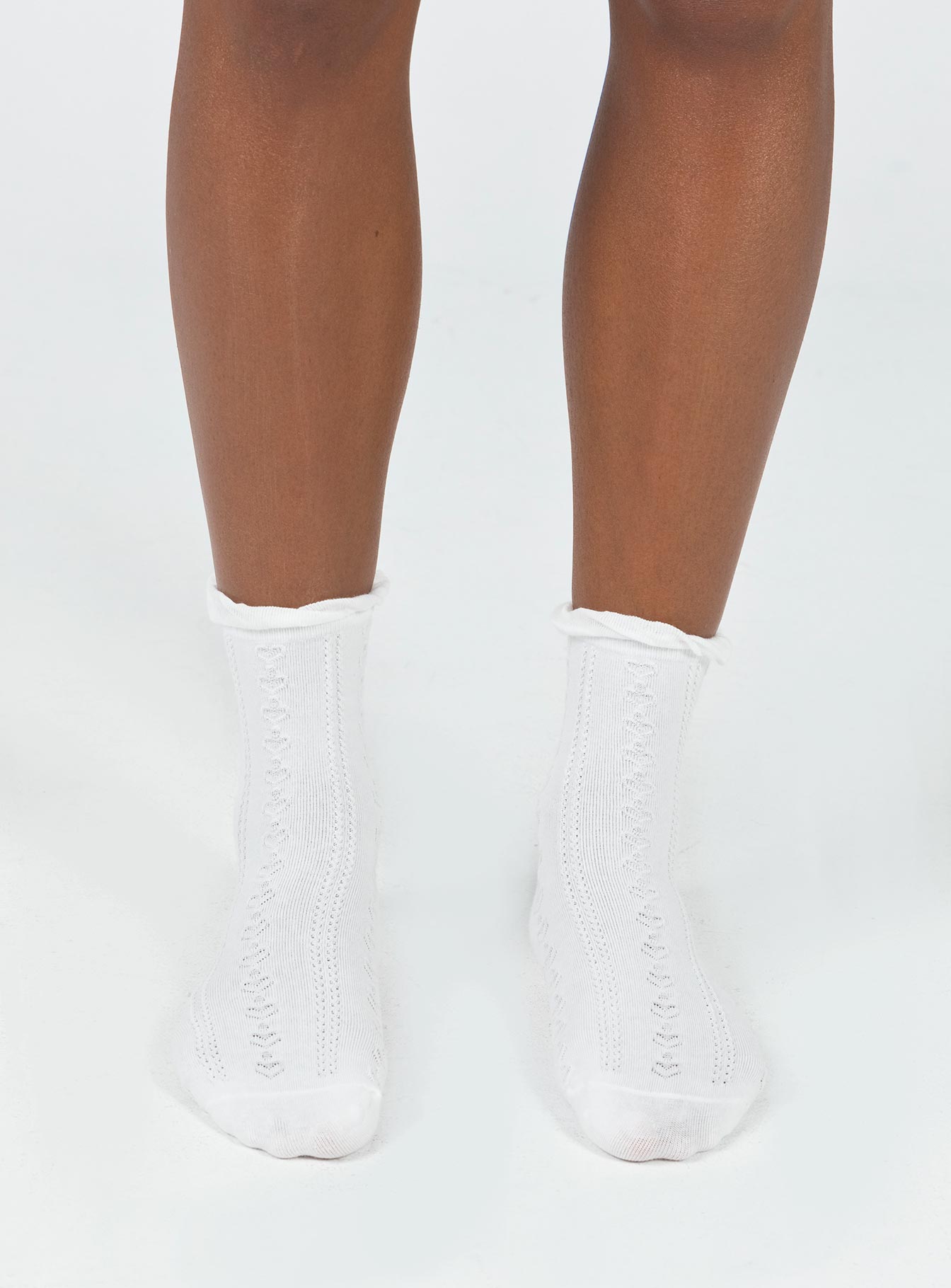 Socks Ruffled ankle  Good stretch   OSFM Hand wash only 