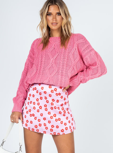 product Anaya Oversized Sweater Pink Princess Polly  Long 