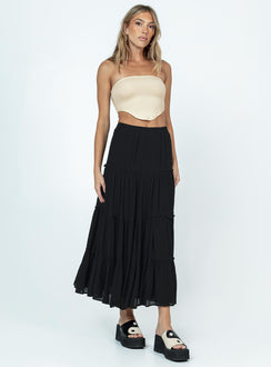 product Miriah Maxi Skirt Black Princess Polly  Midi Skirts 