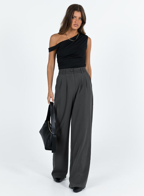 product Princess Polly Low Rise Pants High Waisted Pants  Archer Pants Slate