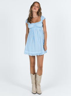 product Princess Polly Square Neck  Carlita Mini Dress Blue