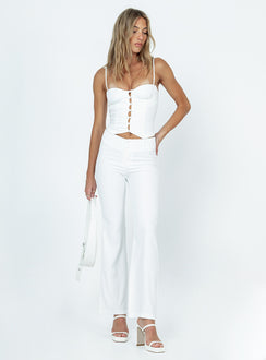 product Princess Polly Sleeveless Square Neck  Archette Corset Vest White
