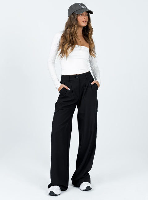 product Princess Polly High Waisted Pants High Waisted Pants High Waisted Pants High Waisted Pants  Archer Pants Black