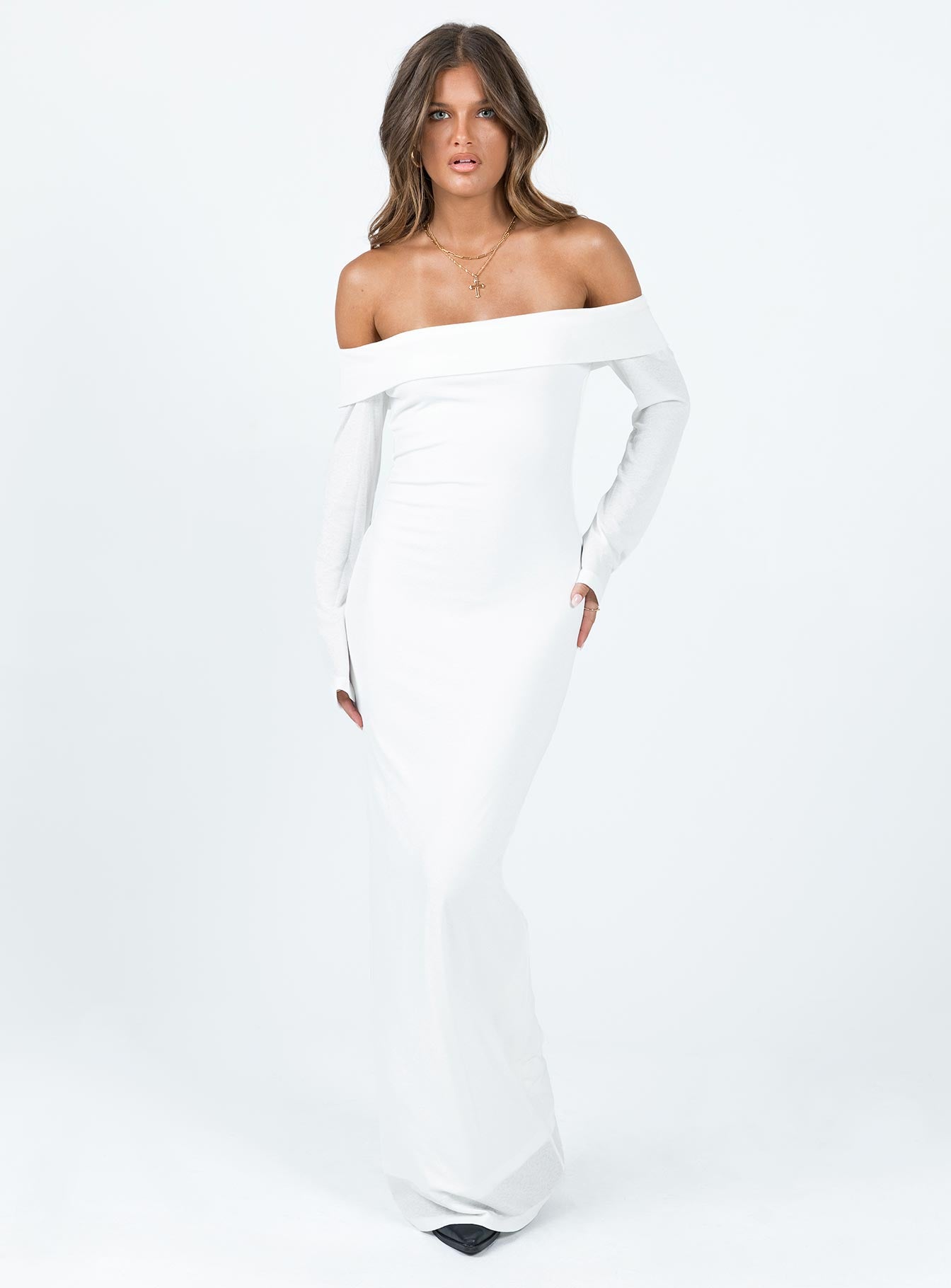 product Princess Polly Boat Neck  Maida Maxi Dress White