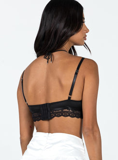 Bralette Adjustable shoulder straps  Hook & eye back fastening  Three size options  Wired cups  Cut out detail  Elasticated underbust band 