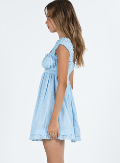 product Princess Polly Square Neck  Carlita Mini Dress Blue