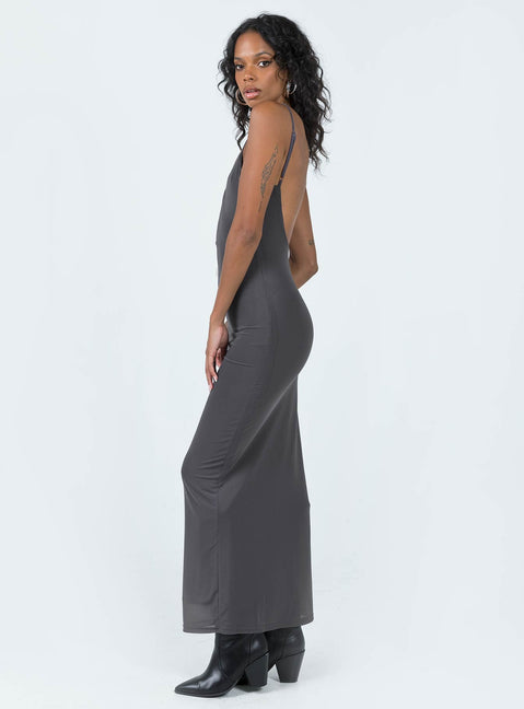 product Princess Polly High Neck  Knox Maxi Dress Slate