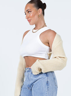product Aytan Bolero Sweater Beige Princess Polly  Cropped 