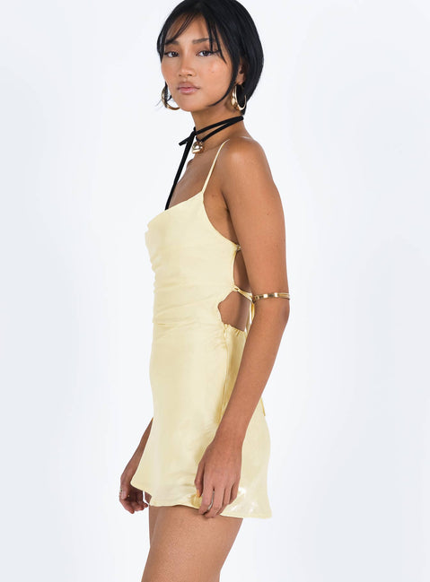 product Princess Polly Square Neck  Celena Mini Dress Yellow