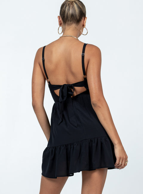 product Princess Polly Crew Neck  Arialena Mini Dress Black