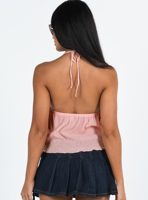 product Princess Polly Short Sleeves Square Neck  Chantria Top Pink