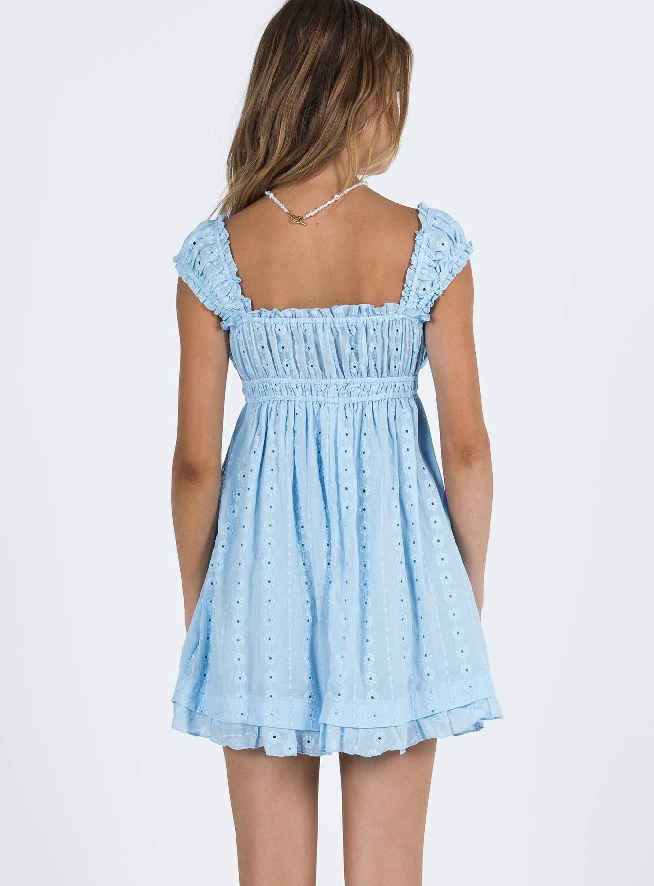 product Princess Polly Square Neck  Carlita Mini Dress Blue
