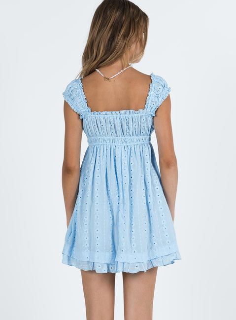 product Princess Polly Square Neck  Carlita Mini Dress Blue