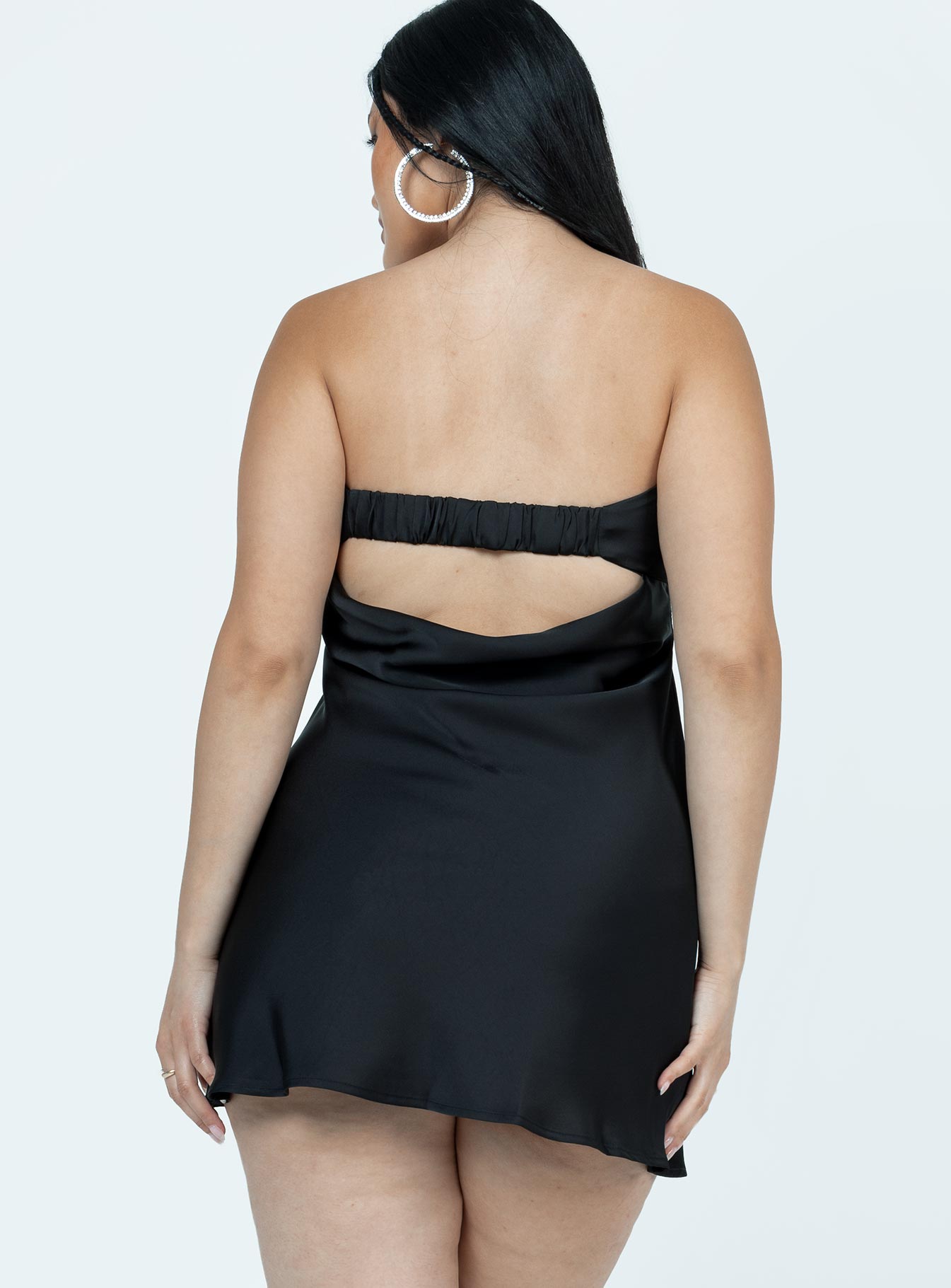 product Princess Polly Asymmetric Neckline  Phillipa Mini Dress Black