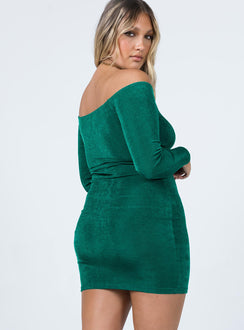 product Princess Polly High Neck  Estelle Mini Dress Green