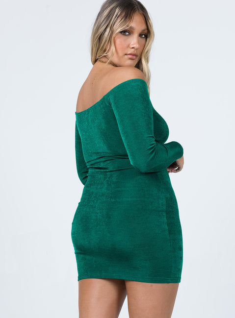 product Princess Polly High Neck  Estelle Mini Dress Green