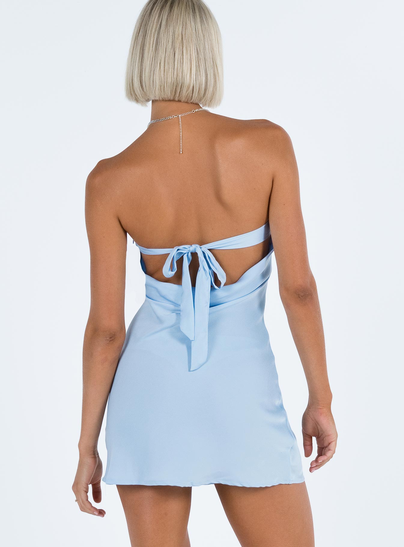 product Princess Polly Asymmetric Neckline  Jasmyn Mini Dress Blue