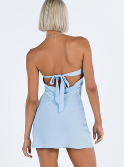 product Princess Polly Asymmetric Neckline  Jasmyn Mini Dress Blue