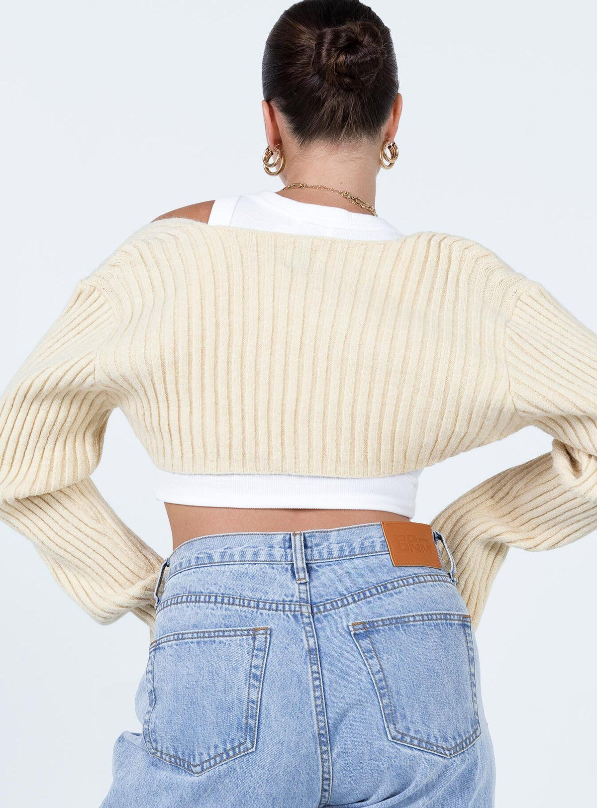 product Aytan Bolero Sweater Beige Princess Polly  Cropped 