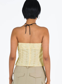 product Princess Polly Sleeveless Square Neck  Parle Anglais Top Yellow