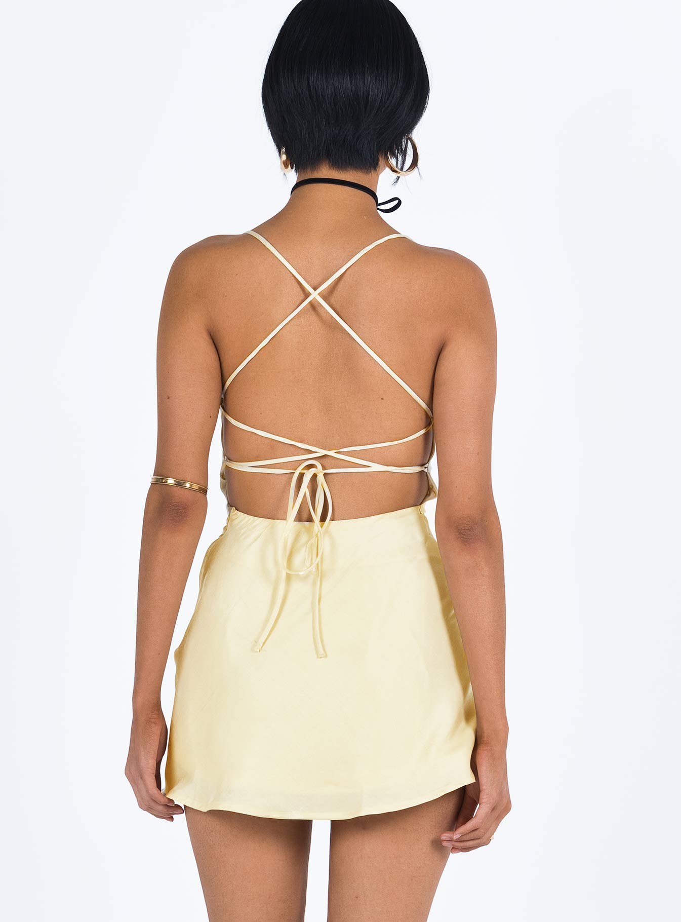 product Princess Polly Square Neck  Celena Mini Dress Yellow
