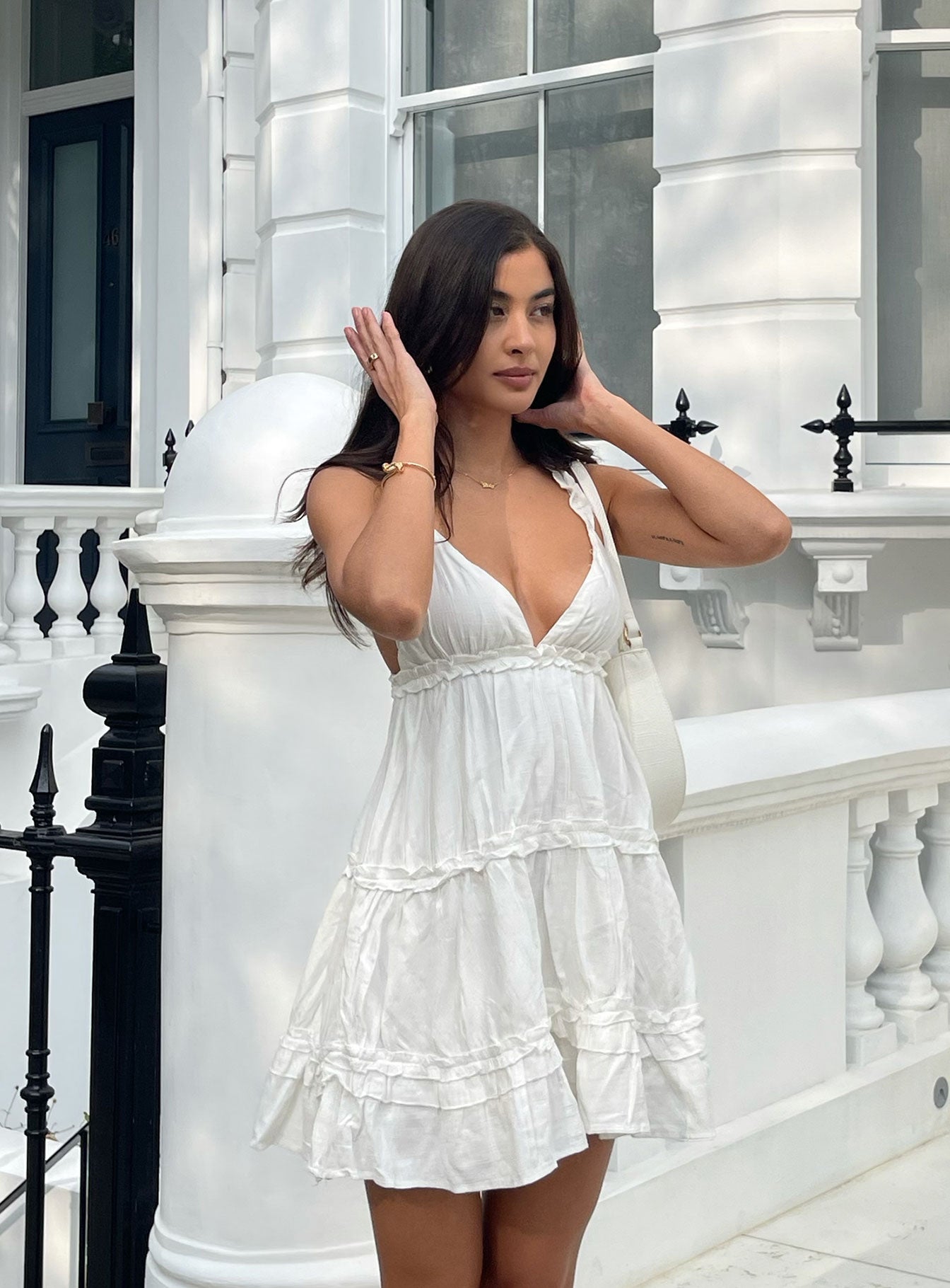 product Princess Polly Square Neck  Romeo Mini Dress White